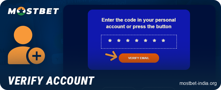 Verify your identity with Mostbet India via email