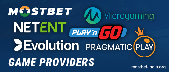 Popular providers on Mostbet India
