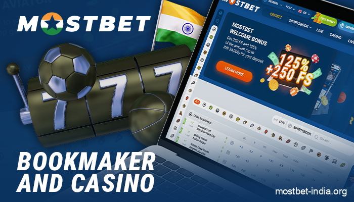 Mostbet's online platform for casino games and betting in India