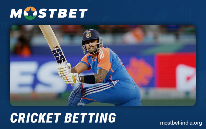 Cricket matches for betting on Mostbet India